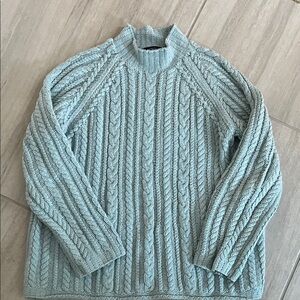 Lands End cableknit sweater